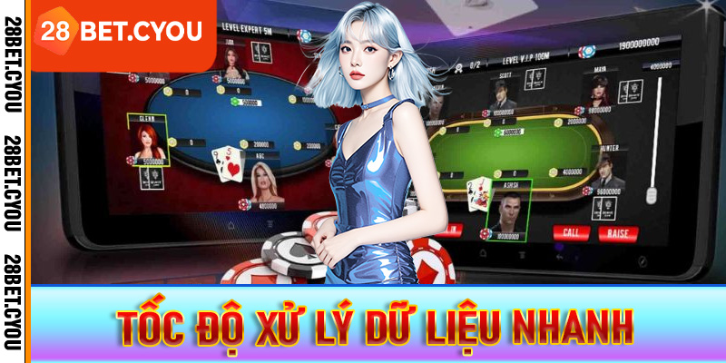 Tốc độ xử lý dữ liệu nhanh