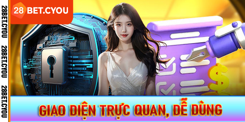Giao diện trực quan, dễ dùng